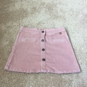 Beautiful rose colored Zara faux suede skirt